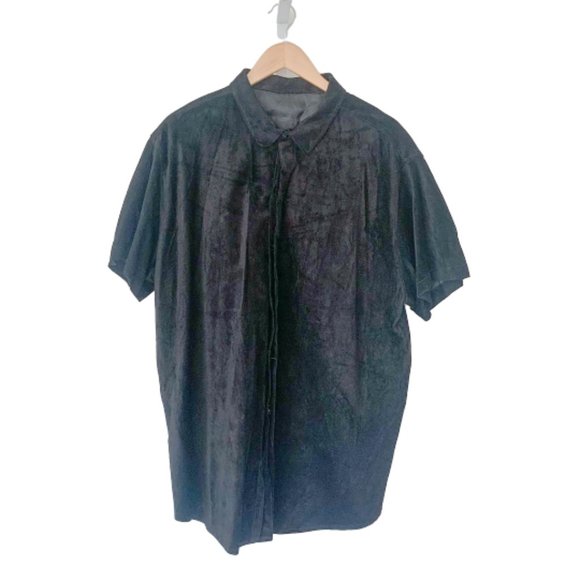 Other - Custom Suede Shirt in Black